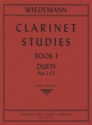 Wiedemann, Studies vol.1 - Duets (nos.1-12) for 2 clarinets