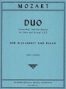 Duo for clarinet in B flat and piano