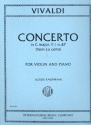 Concerto in C major F.I no.47 for violin and orchestra violin and piano