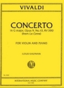 Concerto G major op.9/10 for violin and piano