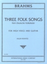 3 Folk Songs for high voice and guitar