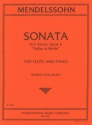 Mendelssohn Bartholdy, Felix - Sonata f minor op.4 for flute and piano