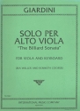 Solo for viola and keyboard