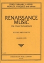 Renaissance Music for 4 trombones score and parts