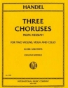 Three chorusses from 'Messiah' for string quartet Partitur und Stimmen