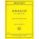 Adagio E flat Major K.287 Geige und Klavier Partitur und Stimmen