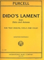 Dido's Lament for 2 violins, viola and violoncello score and parts