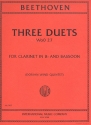 3 Duets Woo27 for clarinet and bassoon parts