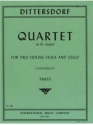 Dittersdorf, Karl Ditters von - String Quartet for two violins, viola and cello parts