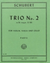 Trio no.2 Bb major for violin, viola and cello