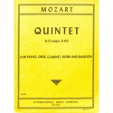 Quintet Eb major KV452 for oboe, clarinet, horn in e flat, bassoon and piano parts