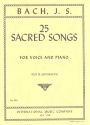 25 sacred Songs for voice and piano