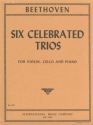 Six celebrated trios for violin, cello and piano