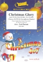 Christmas Glory for mixed chorus and 4 saxophones (SATBar) (rhythm group ad lib) score and parts (incl. 20 chorus scores)