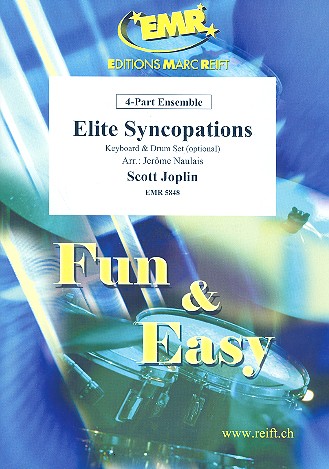 Elite Syncopations: for 4-part ensemble (keyboard and percussion ad lib) score and parts