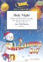 Holy Night for mixed chorus and 5 brass instruments (rhythm group ad lib) score, instrumental parts and 20 chorus scores