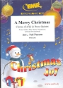 A merry Christmas for mixed chorus and 5 brass instruments (rhythm group ad lib) score and parts (incl. 20 chorus scores)