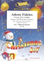 Adeste fideles for mixed chorus and 5 brass instruments (rhythm group ad lib) score and parts (incl. 20 chorus scores)