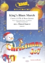 King's Blues March for mixed chorus and 5 brass instruments (rhythm group ad lib) score and parts (incl. 20 chorus scores)