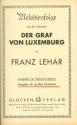 Der Graf von Luxemburg fr groes Orchester Stimmen