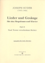 Lieder und Gesnge Band 1 fr Gesang (hoch) und Klavier