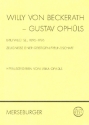 Willy von Beckerath - Gustav Ophls Briefwechsel 1896-1926 (Zeugnisse einer geistigen Freundschaft)