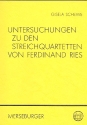 Untersuchungen zu den Streichquartetten von Ferdinand Ries