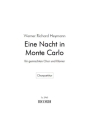 Heymann, Werner Richard [Bearb. Ruthenberg, Otto] Eine Nacht in Mont Gem. Chor und Klavier Chorpartitur