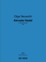 Olga Neuwirth AKROATE HADAL  Studienpartitur A4