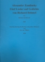 5 Lieder auf Gedichte von Richard Dehmel fr Bariton und Klavier fr Bariton und Orchester Partitur