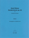 Karel Reiner Sonata brevis op  39 Violoncello und Klavier Partitur und Stimmen