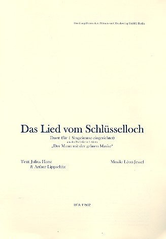 Das Lied vom Schlsselloch fr Gesang und Klavier