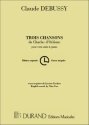 C. Debussy 3 Chans. Ch. Orl. Mezzo-Piano (Transcrit Par Vocal and Piano