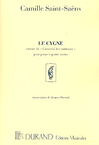 Le cygne pour piano  4 mains partition