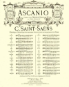 Saint-Saens  Ascanio N 11 Cht-Piano Vocal and Piano