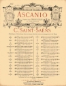 Saint-Saens  Ascanio N 17 Chant-Piano Vocal and Piano