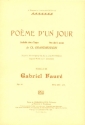 Poeme d'un jour op.21 pour mezzo-soprano et piano