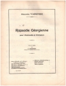 Rhapsodie Georgienne pour violoncelle et orchestre pour violoncelle et piano