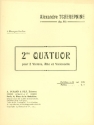 Quatuor no.2 op.40 pour 2 violons, alto et violoncelle partition miniature