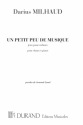 D. Milhaud Un Petit Peu De Musique Canto (O Voce Recit) E Pianoforte