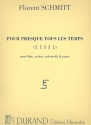 Pour presque tous les Temps op.134  pour flute, violon, violoncelle et piano, parties