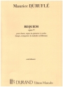 Requiem op.9 pour chant, orgue and quintette  cordes contrebasses