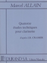 Allain  14 Etudes Clarinette (Cramer Clarinet