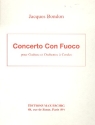 Concerto con fuoco pour guitare et orchestre  cordes partition de poche