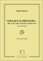 C. Debussy Voici Que Le Printemps... Canto (O Voce Recit) E Pianoforte