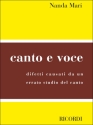 N. Mari Canto E Voce Metodi E Studi Per Canto