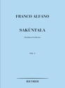 F. Alfano Sakuntala Partiture/Opere Teatrali/Oratori E Balle