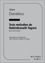 Danielou  3 Melodies De Rabindranath Tagore Chant Et Piano Vocal and Piano