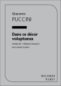 Puccini  Manon Lescaut Dans Ce Decor...Chant Et Piano Vocal and Piano