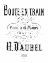 AUBEL D'. 6 MORCEAUX N04 BOUTE EN TRAIN PIANO 4 MAINS OP28